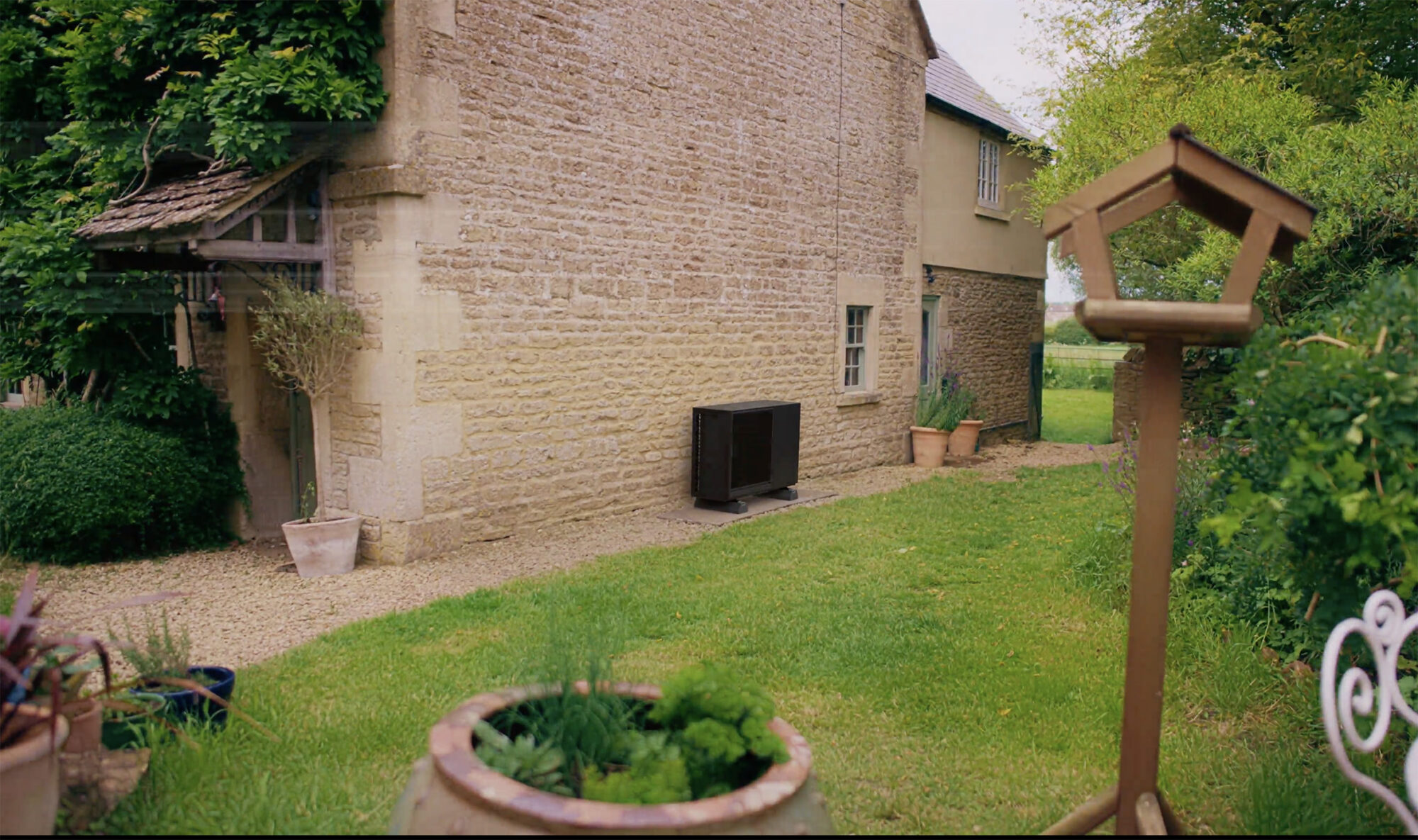 Air Source Heat Pump installation in Powys